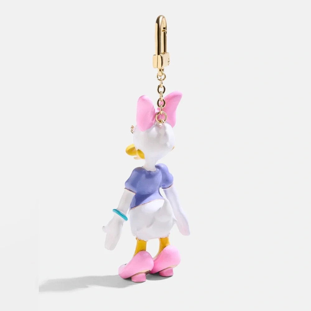 Disney Daisy Duck Classic Enamel Bag Charm NEW